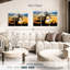 Coucher de soleil africain girafes-107936976