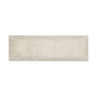 100% Cotton Tufted 3000 GSM Reversible Bath Rug Natural