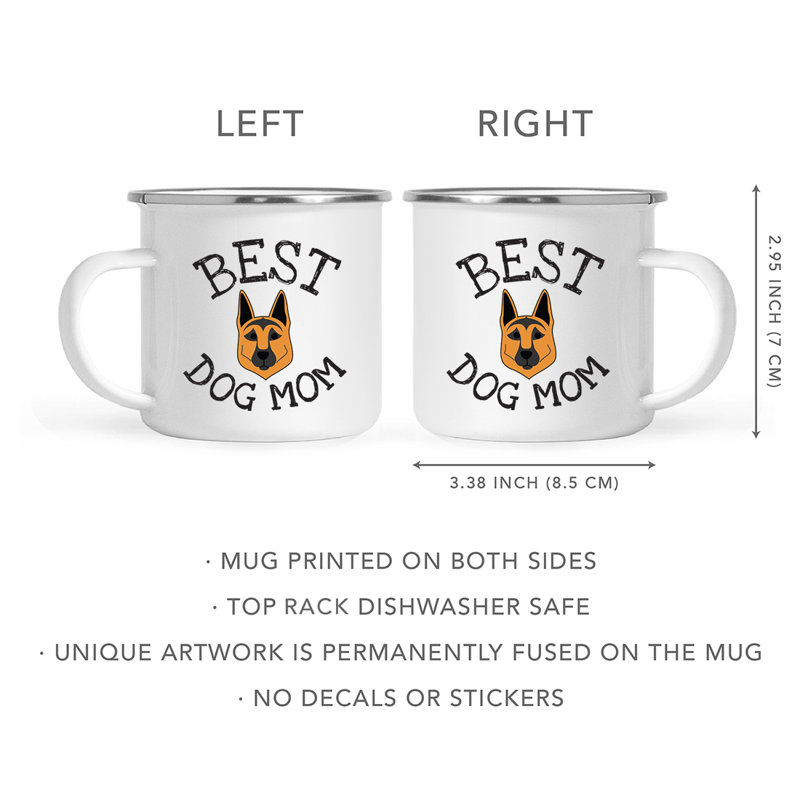Tasse de camping Best Dog Mom, Berger allemand