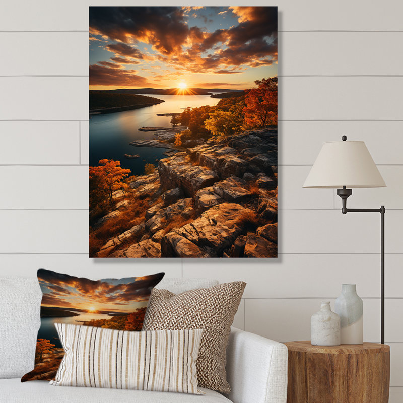 Paysage du Maryland sur toile, H 32 po x l 24 po x P 1 po, Toile tendue