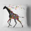 Coussin joyeuse giraffe animal-30967500-30967496