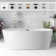 67" x 32" Freestanding Soaking Acrylic Bathtub