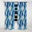 Rideau occultant en marbre bleu et blanc Shibori Marble Ink II - 1 panneaux-107546253