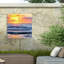 Rouleau du soleil bolologien dans mon carré sur toile-98044332