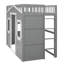 Twin Size House Loft Bed With Ladder-349668065-349668064