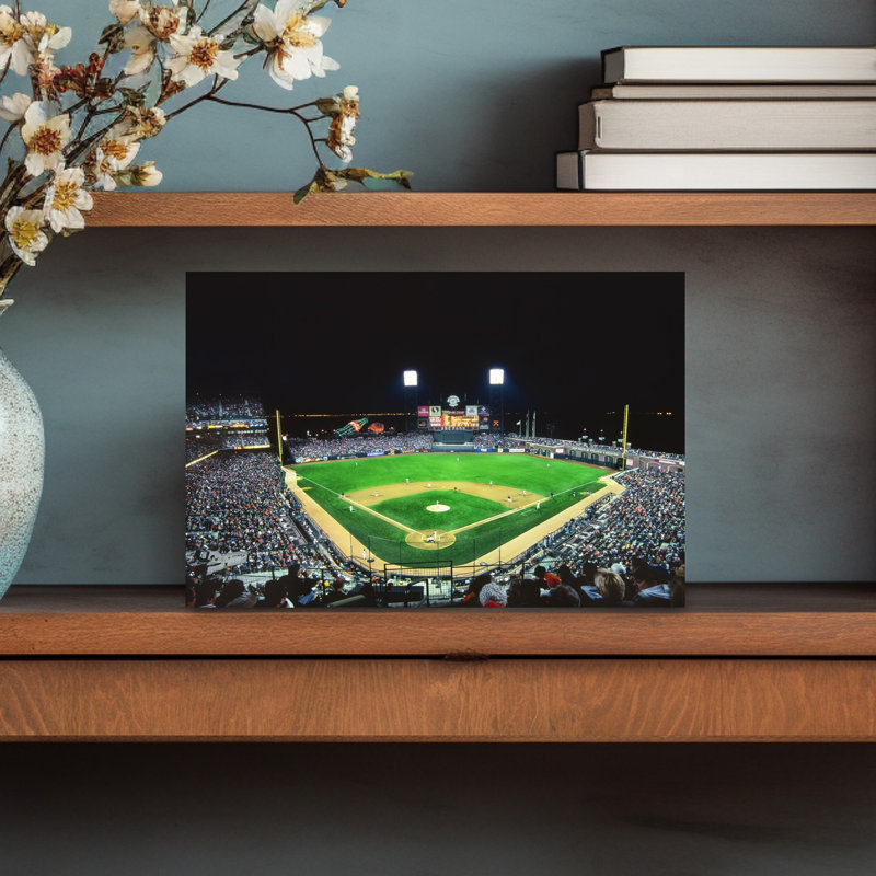 Baseball Match In Progress Between Giants Vs Nationals, At&T Park, San Francisco, California, Usa Contemporary Architecture Wall Art
