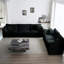 Pour la maison: 3 pièces. Canapés 2 places et 2 places. Chenille noire. Bois massif. Matériau respirant. Éponge. Relaxant. Assemblage inclus en chenille: pièce surdimensionnée et confortable. Bois