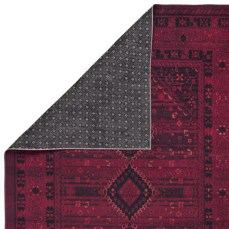 Tapis lavable en machine Bungalow Rose, Tapis de couloir 2 pi 2 po x 6 pi
