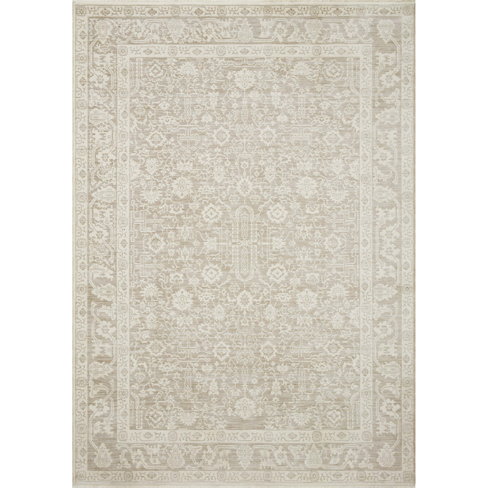 Amber Lewis x Loloi Zuma Sand / Stone Area Rug, Rectangle 2'3" x 3'10"