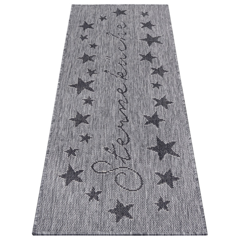 Machine Woven Grey Indoor Rug