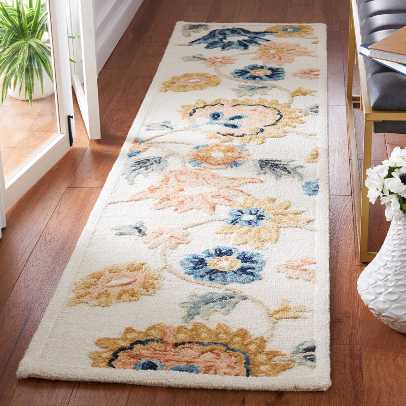 Tapis ivoire / gris Hermine Metro 112, Tapis de couloir 2 pi 3 po x 9 pi
