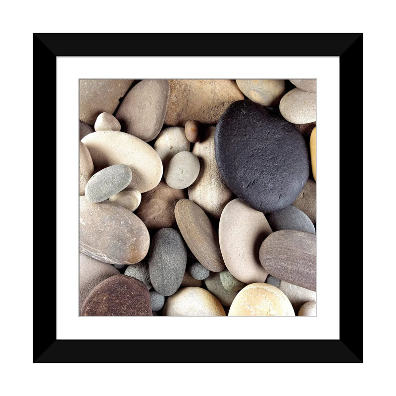 Galets bruns par PhotoINC Studio - Giclèe sur toile tendue avec châssis, H 16 po x l 16 po x P 1 po