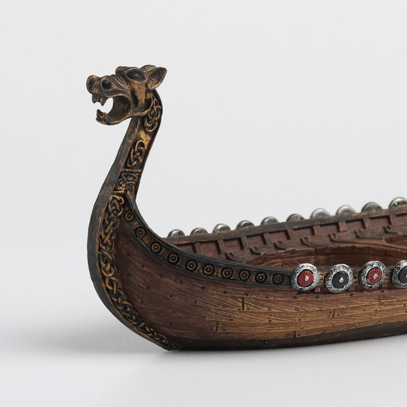 Figurine de porte-thé en polyrésine pour bateau 8,07 pouces