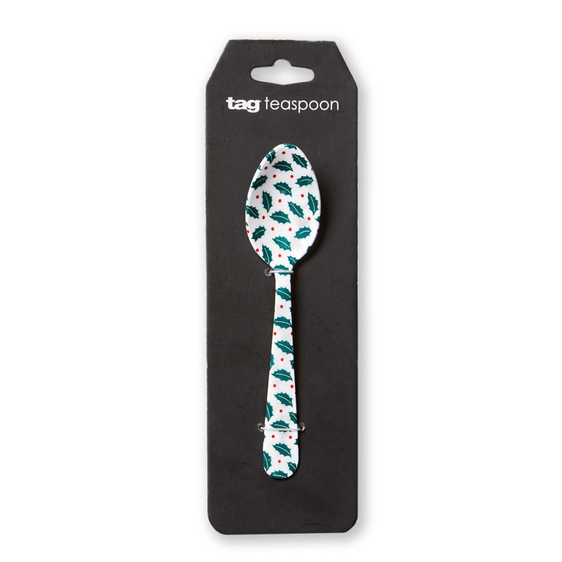Tis The Season Enamel Teaspoon Multicolored Stainless Steel Everyday
