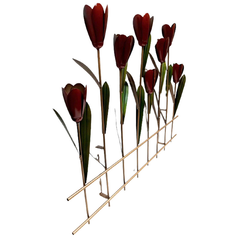 Handmade Traditional Plants & Flowers Wall Decor on Metal
