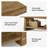 63'' Solid Wood Entryway Bench With 2-tier Open Shelves