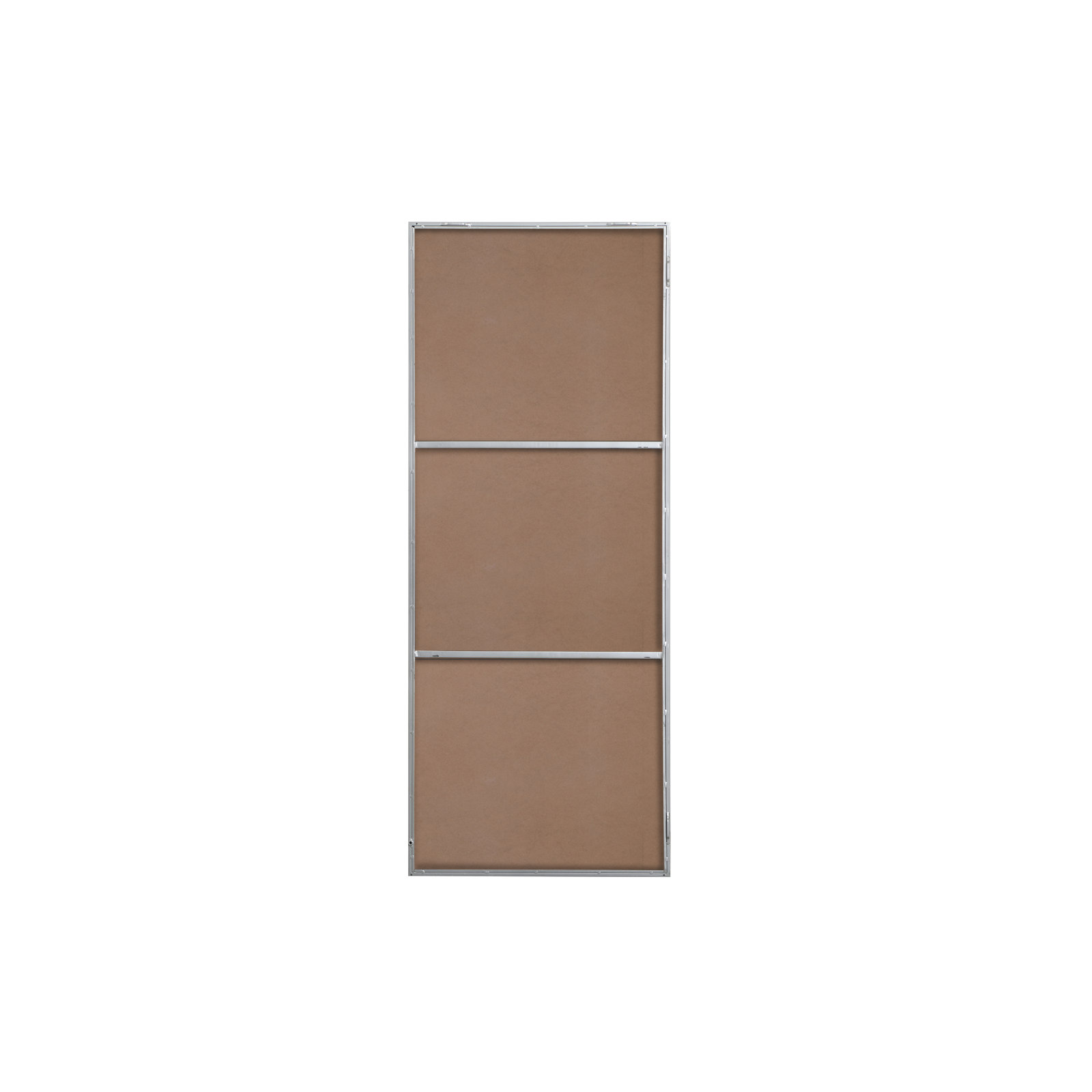 Sabine Metal Rectangle Wall Mirror, 60" x 24", Silver