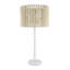 Lampe de table en métal et bois perlé H 25,25 "Aime-380495874-380495873