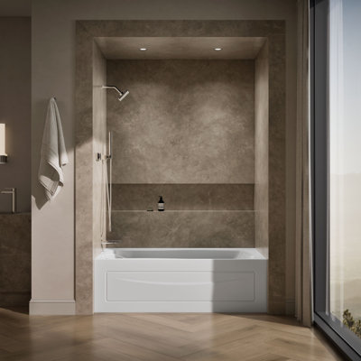 Mariposa Alcove 66" x 36" Soaking Bathtub