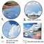 «Japanese Golf Course Landscape Harmony II - River», ensemble d'art mural-760961468-760961460