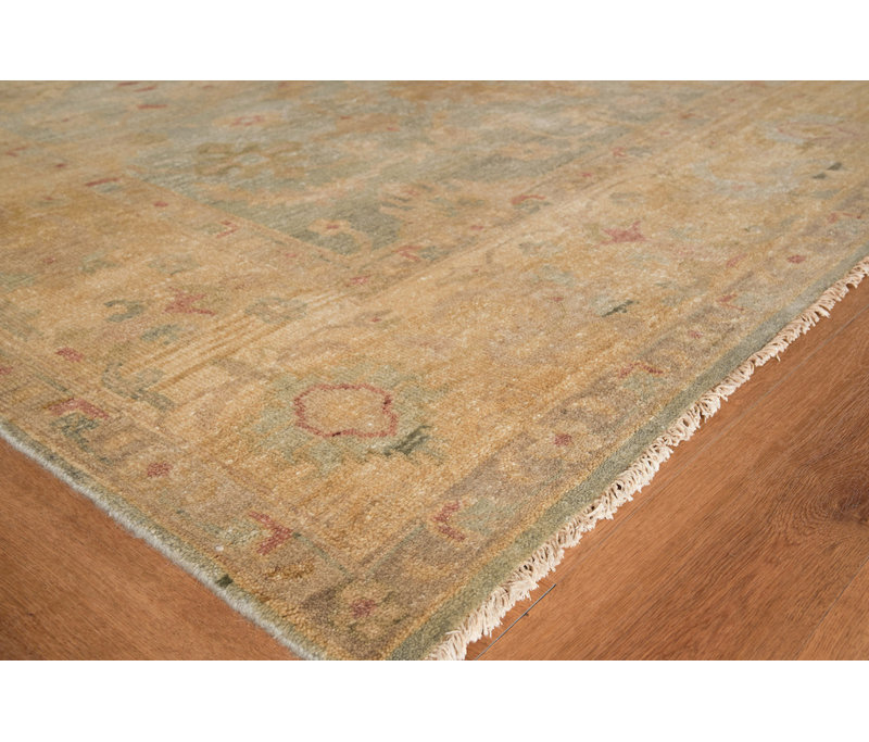 Antique Weave Oushak Wool Oriental Area Rug, Rectangle 14' x 18'