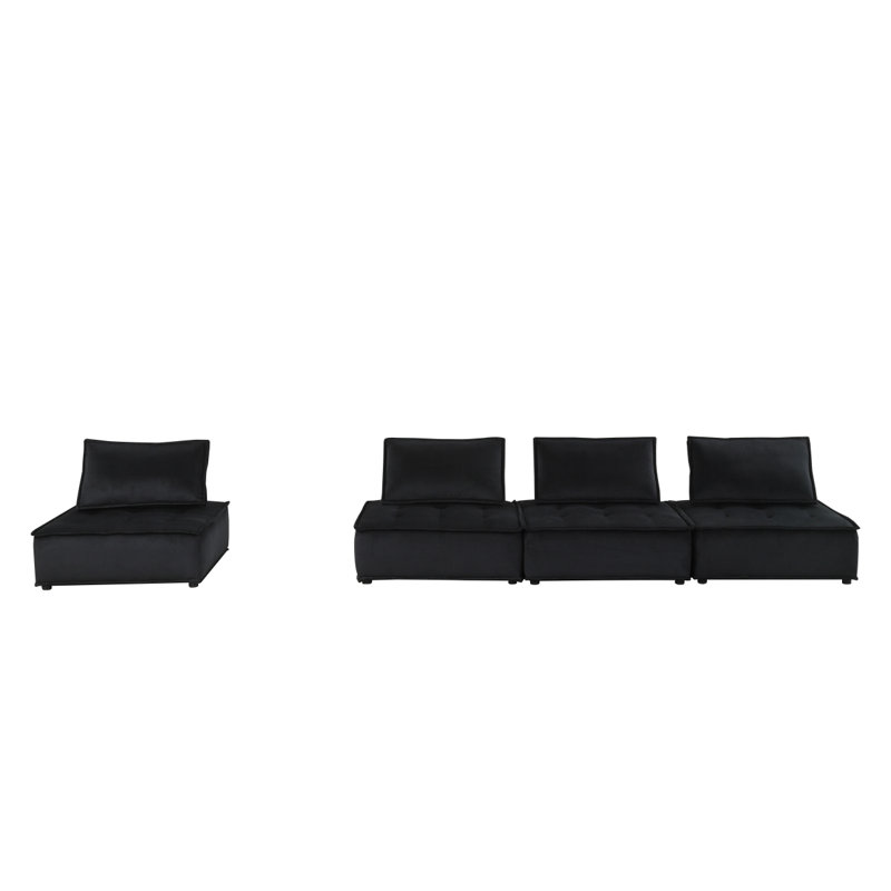 Canapé modulaire Modern, 4, H 29,11 po x l 120,11 po x P 80,11 po