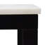 PARSON MARBLE DINING TABLE SMALL BLACK BASE