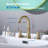 Widespread 2-handle Bathroom Faucet with Drain Assembly-102902842