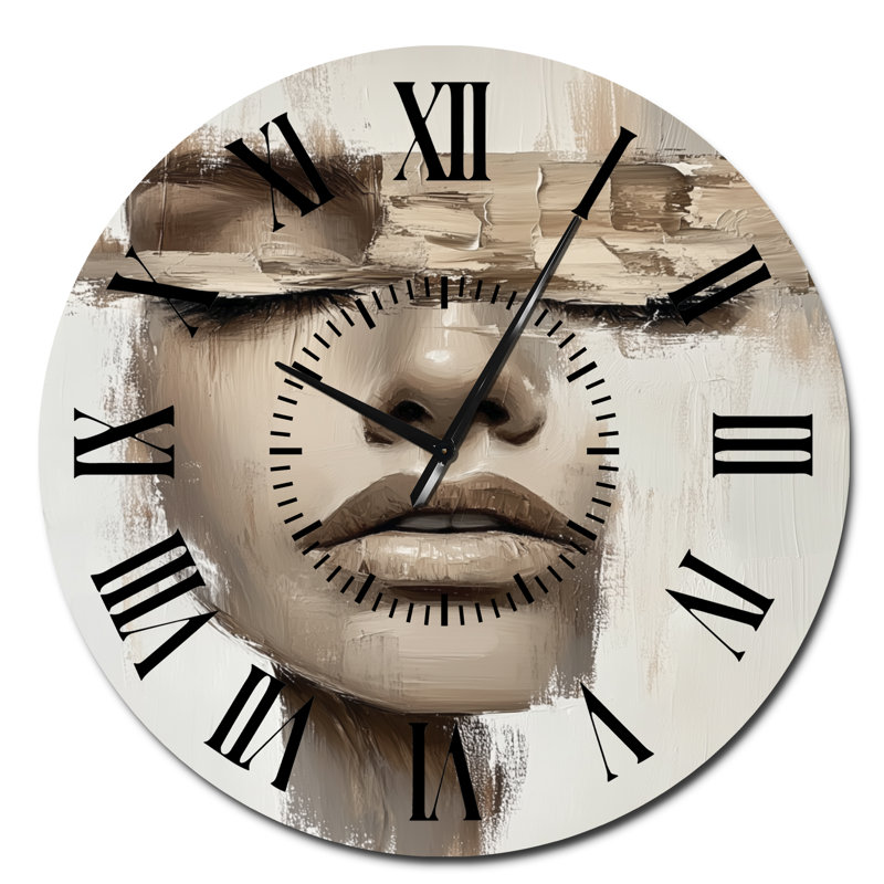 Horloge murale Mid-Century, Surdimensionné
