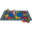 Tapis bleu / rouge touffeté de qualité supérieure-807997721