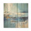 «Blue and Beige Tranquility Beach III» - minimalisme côtier sur bois-328406183