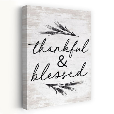 Thankful Blessed Abstract Contemporary Art