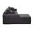 103" Modular Upholstered Sofa Corduroy Round Arm Sofa Chaise With Side Pocket And 2 Pillows - No Assembly Required-114217296