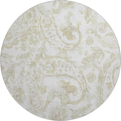 Premium Machine Washable Prisco Beige Rug