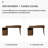 Walnut Rectangular Solid Wood desks-107506682
