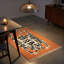 Tapis tissé à deux têtes