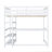 Arris Solid Wood Loft Bed with Bookcase by Harriet Bee-140602795-140602792