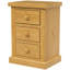 Chunky 45cm W Solid Wood Bedside Table