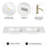 72'' W X 19.48'' D Rectangular Drop-In Resin Double Bathroom Vanity Sink With Overflow