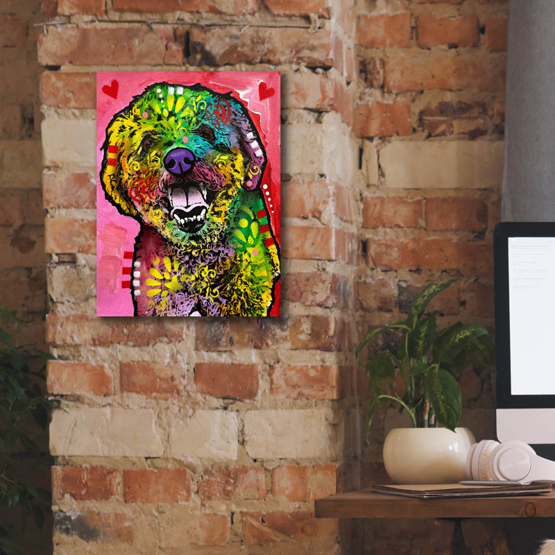 «Life Is Good» par Dean Russo, art mural sur toile, H 16 po x l 12 po x P 0,75 po
