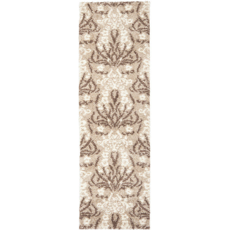 Flanery Shag Performance Floral Rug, Runner 2'3" x 7'