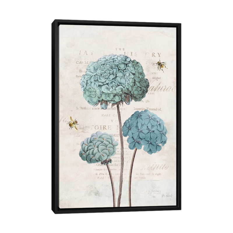 «Geranium Study I» par Katie pertiet, reproduction sur toile tendue sur châssis, H 26 po x l 18 po x P 1,5 po