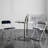 Silver Round Stainless Steel Dining table