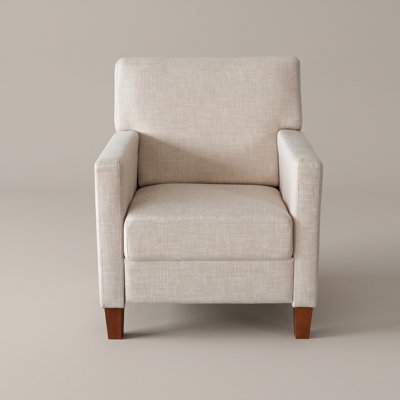 Manual Reclining Upholstered Accent Chair with Pushback Design,No assembly required