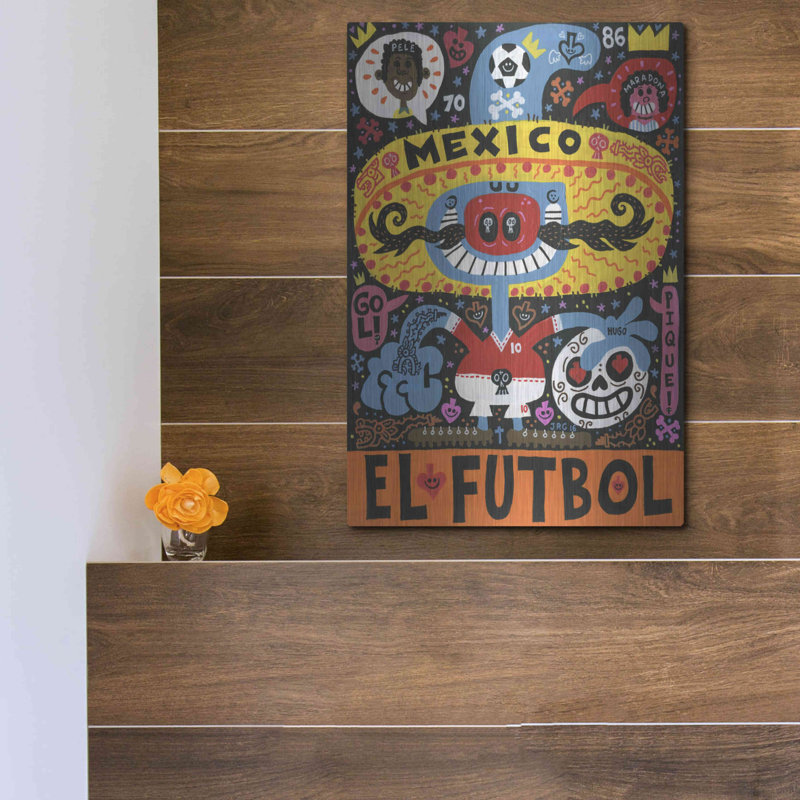 " La Mascota Del Mundial " by Jorge R. Gutierrez, 16" H x 12" W x 0.13" D