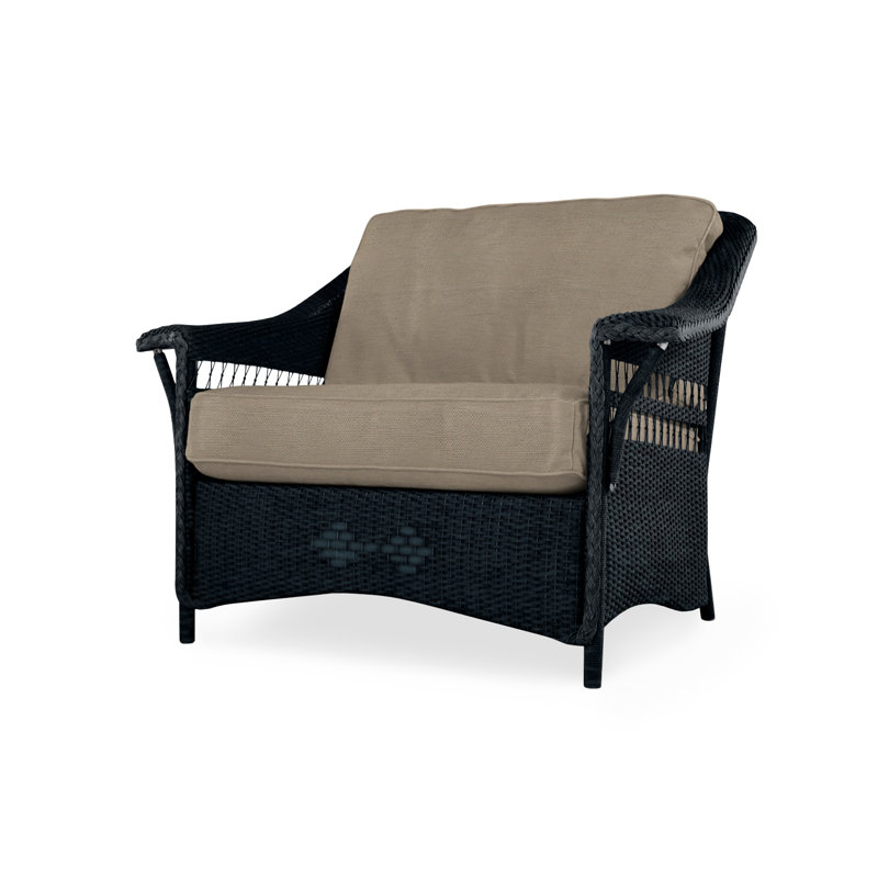 Nantucket Outdoor Lounge Chair, Ebony, Remy Cloud