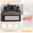 Latitude Run® No Assembly Required 64''D Corduroy Indoor Chaise Lounge Chair Upholstered Modern Glauser Oversized Compression Sleeper Sofa In A Box-829762474