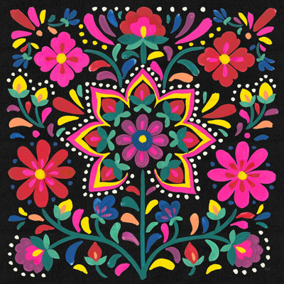 Floral Fiesta III - impression sur toile tendue