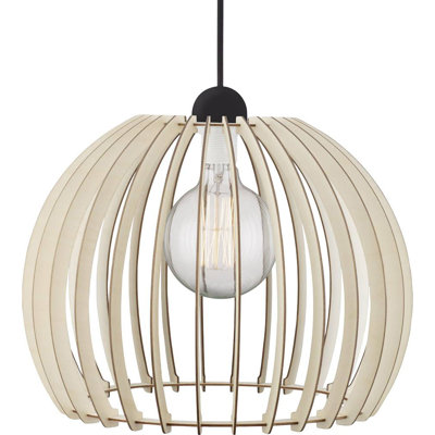 1 - Light Light Brown Dome Pendant