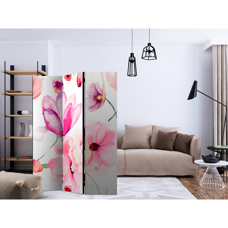 135cm W x 172cm H 3 - Panel Wood Folding Room Divider